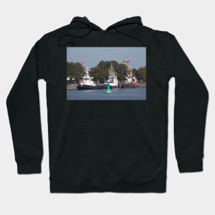 Landing stage on the Weser, Brake, district of Wesermarsch Hoodie